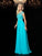 A-Line/Princess Jewel Lace Short Sleeves Long Chiffon Dresses TPP0003888