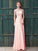 A-Line/Princess Scoop Beading Sleeveless Satin Floor-Length Dresses TPP0003534