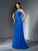 A-Line/Princess Scoop Beading Sleeveless Long Chiffon Dresses TPP0003497