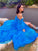 A-Line/Princess Tulle Beading Off-the-Shoulder Long Sleeves Sweep/Brush Train Dresses TPP0003167
