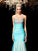 Sheath/Column Sweetheart Sequin Sleeveless Long Net Dresses TPP0003927