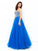 A-line/Princess Sweetheart Sequin Sleeveless Long Net Dresses TPP0002906
